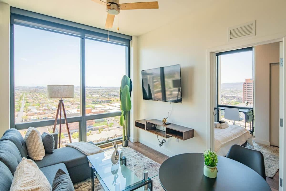 Detailed 2Bd, Highrise Dt, Pool, Gym, Parking, Sleeps 8 Apartment ฟีนิกซ์ ภายนอก รูปภาพ
